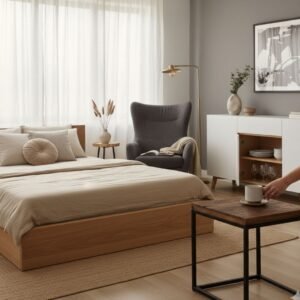 Estructura de Cama Japandi